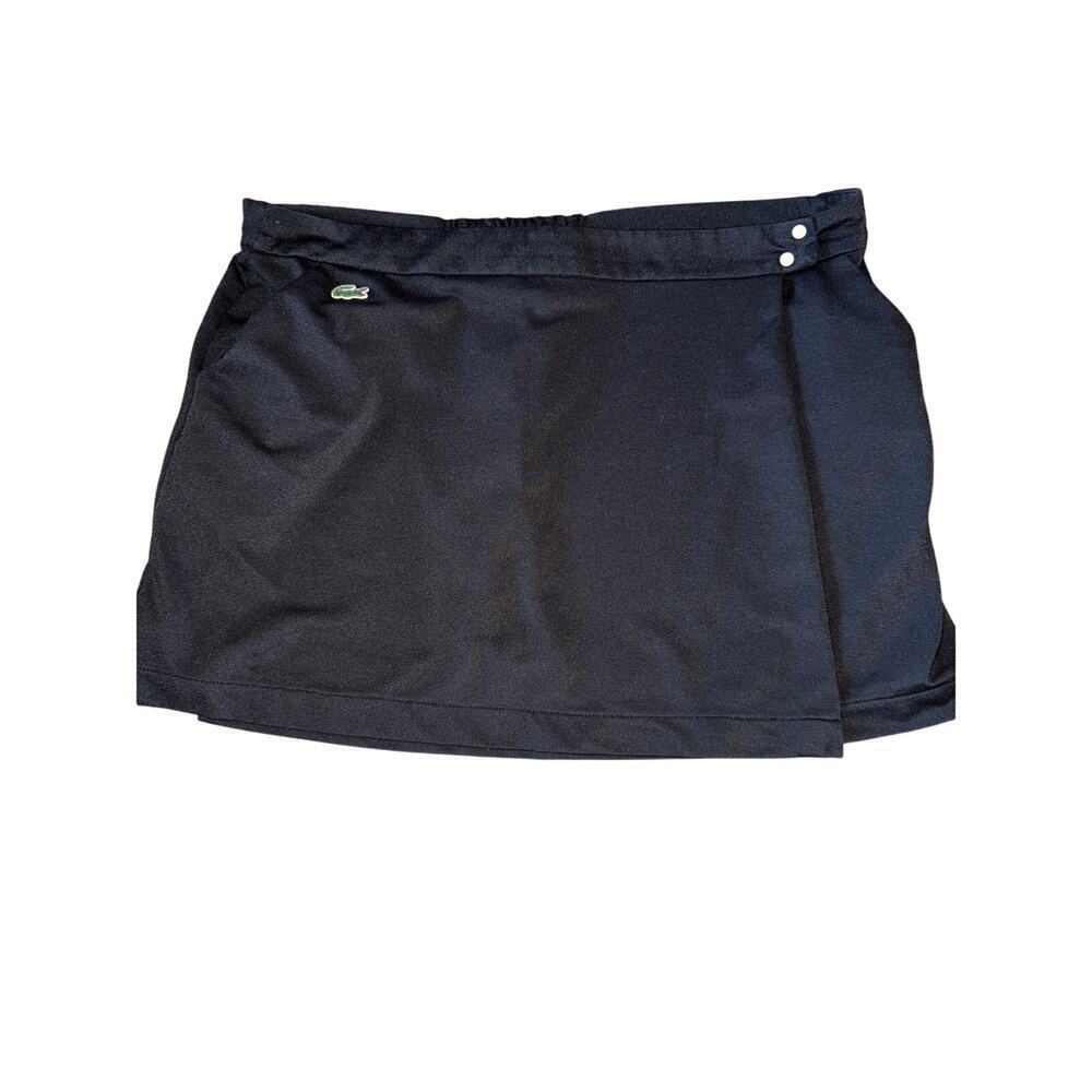 LACOSTE size 12 golf tennis pickleball skirt black - Picture 1 of 7